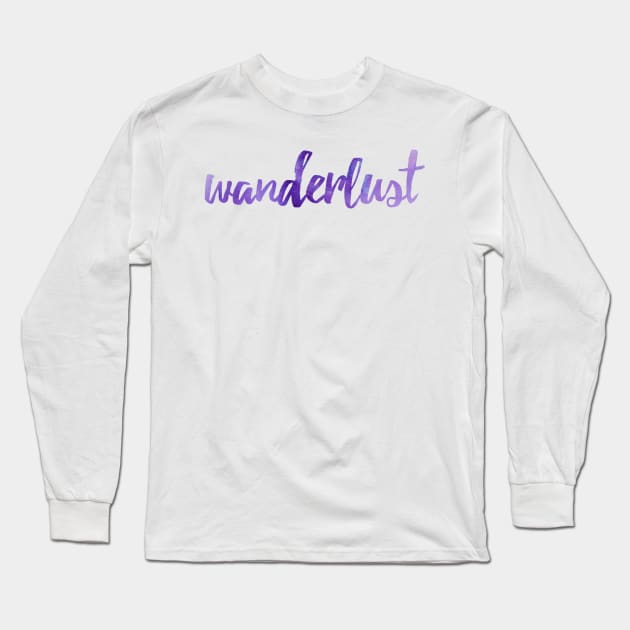 Wanderlust Long Sleeve T-Shirt by lolosenese